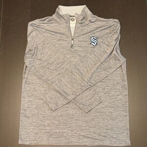 Seattle Kraken Men’s L Quarter Zip Sweater